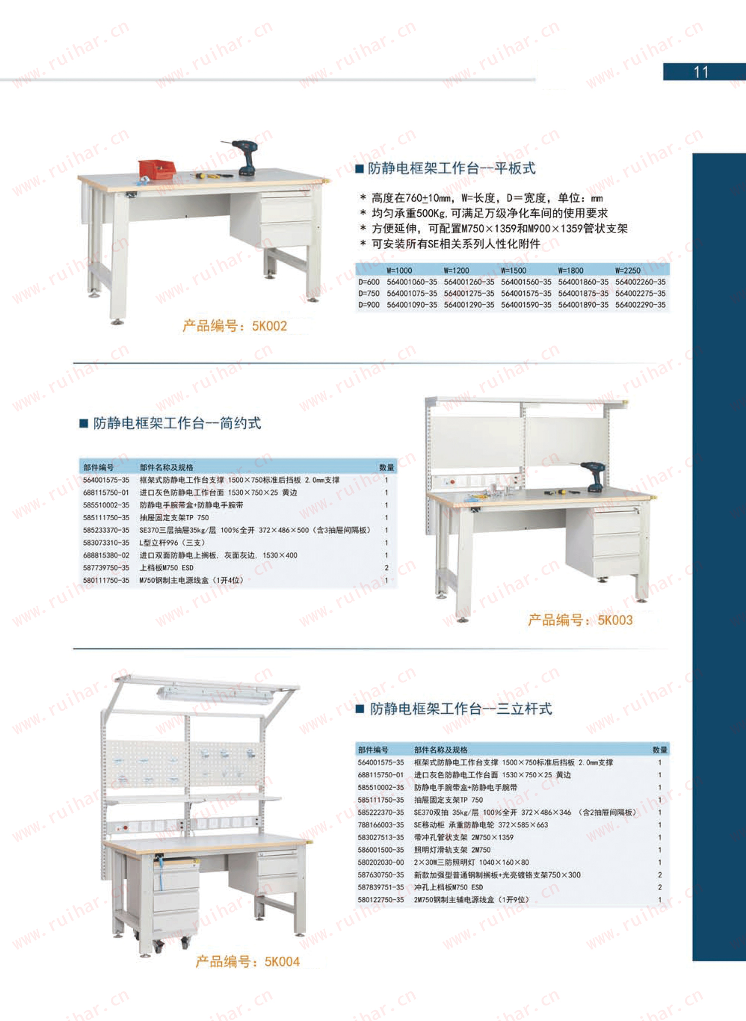 防靜電框架式雙層工作臺(tái)，SEG-05-A，SEG-05-B，SEG-05-C，SEG-05-D,森億