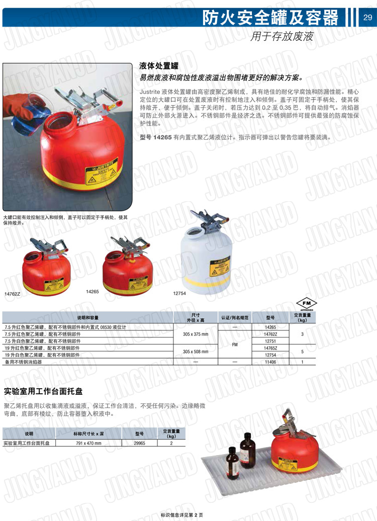 JUSTRITE，美國杰斯瑞特，justriteI型安全罐,柴油汽油存放罐，酒精松香水安全存儲罐，防火安全罐，防爆安全罐